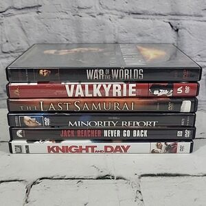 Tom Cruise Movies DVD Lot Of 6 Knight Day Minority Report Valkyrie Never Go Back